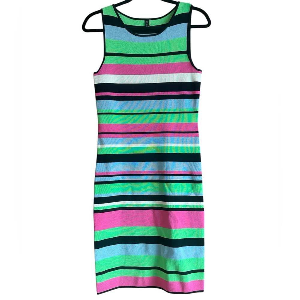 Rolo & Ale Striped Bodycon Sleeveless Dress Size M